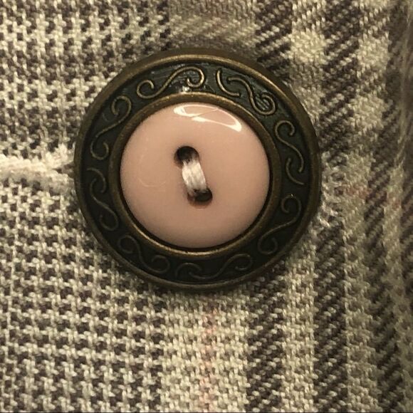 Vintage Tribal Plaid Academia Blazer - Picture 2 of 8